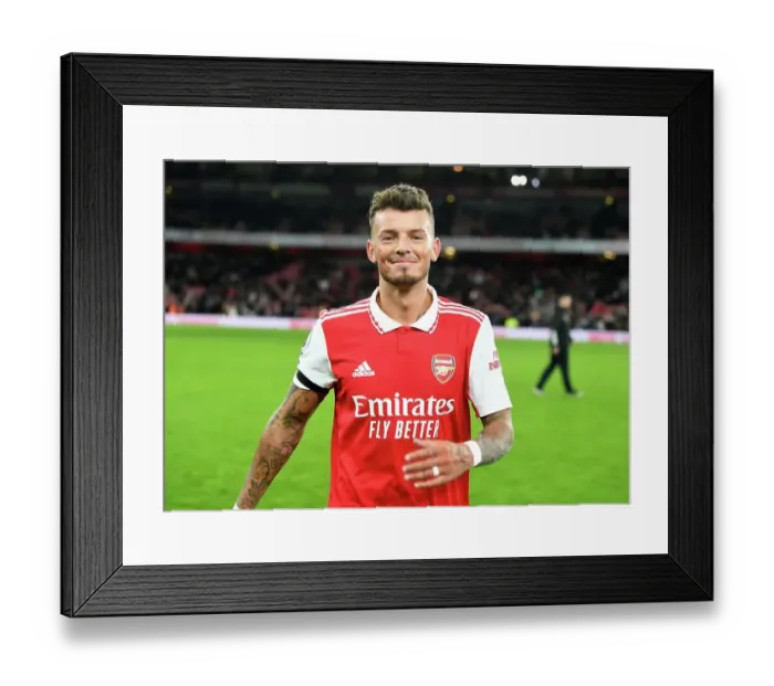 Framed Print : Arsenal's Ben White: Post-Match Reaction vs. West Ham United (Premier League 2022-23) Framed Print : Arsenal's Ben White: Post-Match Reaction vs. West Ham United (Premier League 2022-23)