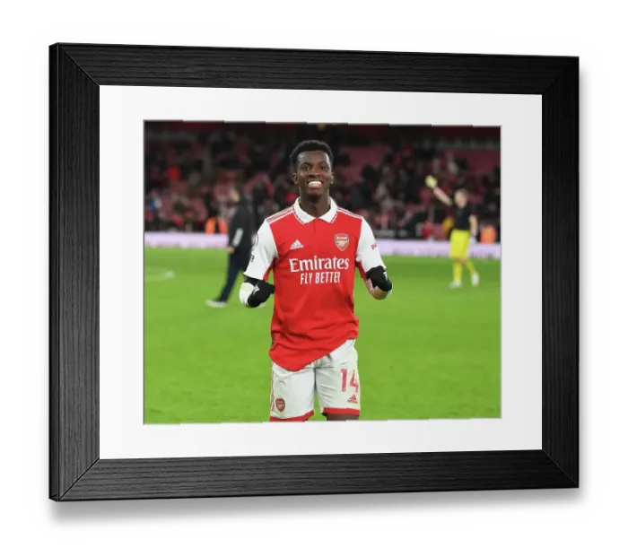 Framed Print : Arsenal's Holiday Victory: Nketiah Scores the Decisive Goal Against West Ham United (2022-23) Framed Print : Arsenal's Holiday Victory: Nketiah Scores the Decisive Goal Against West Ham United (2022-23)