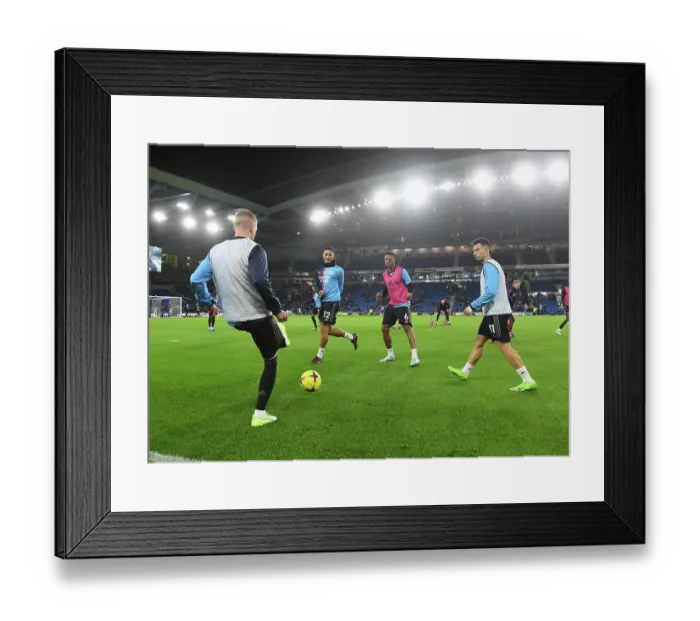 Framed Print : Arsenal's Pre-Match Warm-Up: Brighton & Hove Albion vs Arsenal, Premier League 2022-23 Framed Print : Arsenal's Pre-Match Warm-Up: Brighton & Hove Albion vs Arsenal, Premier League 2022-23