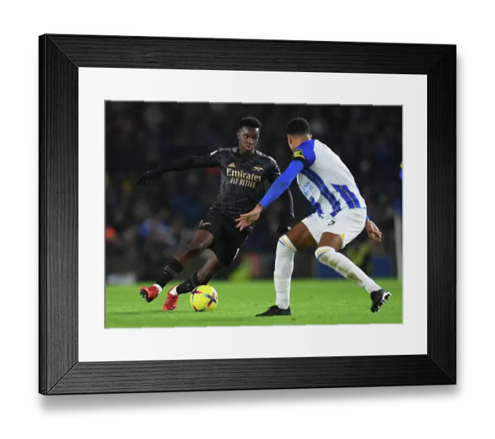 Framed Print : Eddie Nketiah's Star Performance: Arsenal Triumphs Over Brighton & Hove Albion (2022-23) Framed Print : Eddie Nketiah's Star Performance: Arsenal Triumphs Over Brighton & Hove Albion (2022-23)