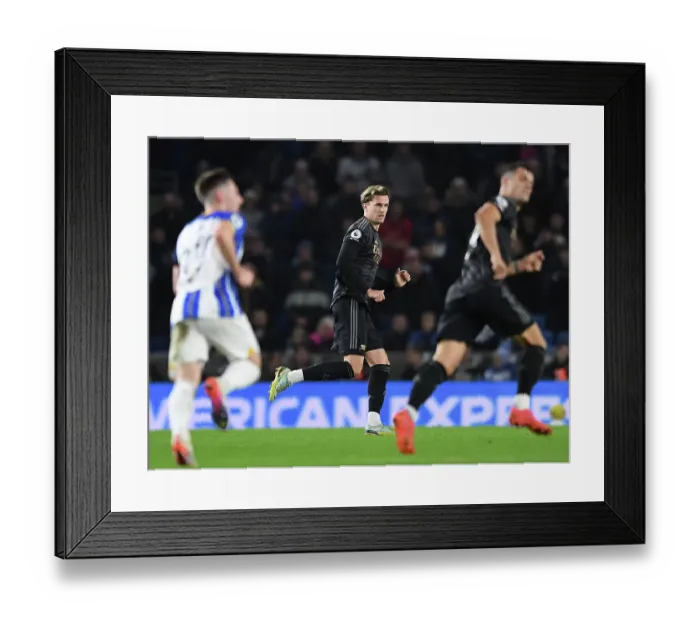 Framed Print : Arsenal's Rob Holding in Action against Brighton & Hove Albion - Premier League 2022-23 Framed Print : Arsenal's Rob Holding in Action against Brighton & Hove Albion - Premier League 2022-23
