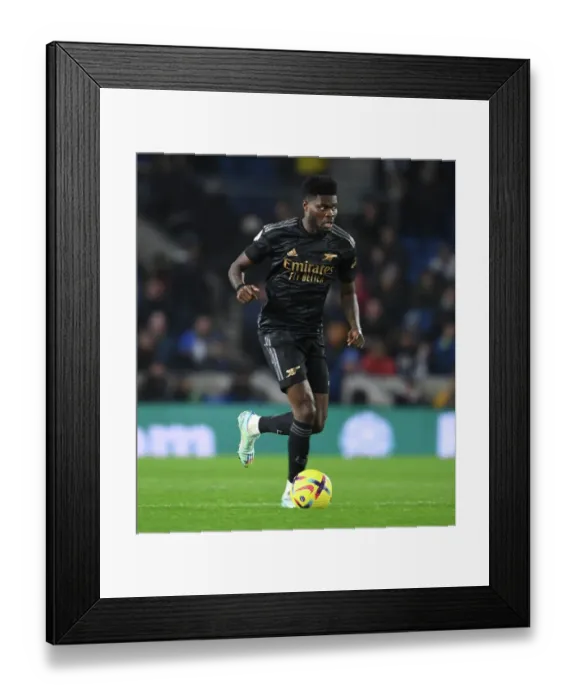Framed Print : Thomas Partey in Action: Arsenal vs. Brighton & Hove Albion, Premier League 2022-23