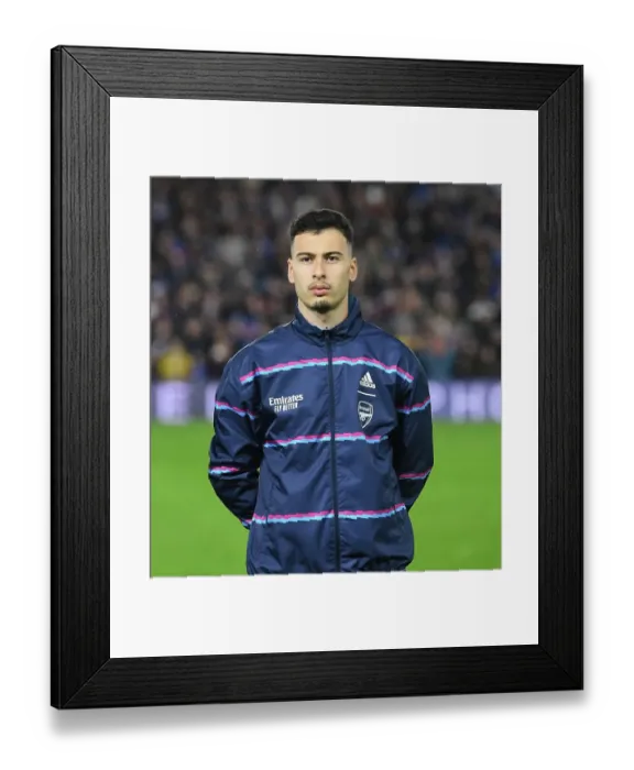 Framed Print : Gabriel Martinelli Readies for Arsenal's Clash against Brighton & Hove Albion (Premier League, December 2022)