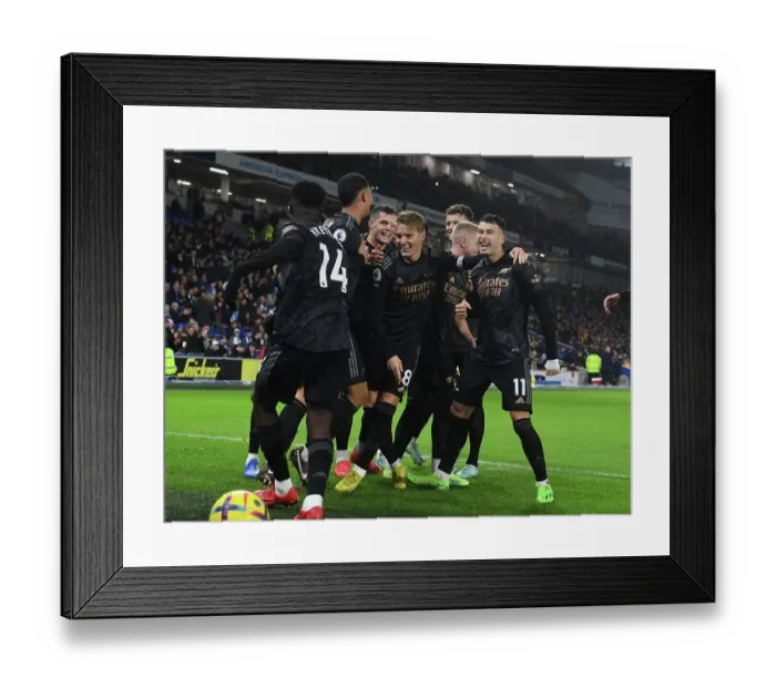 Framed Print : Eddie Nketiah's Hat-Trick: Arsenal's Thrilling Victory Over Brighton & Hove Albion in the 2022-23 Premier League Framed Print : Eddie Nketiah's Hat-Trick: Arsenal's Thrilling Victory Over Brighton & Hove Albion in the 2022-23 Premier League