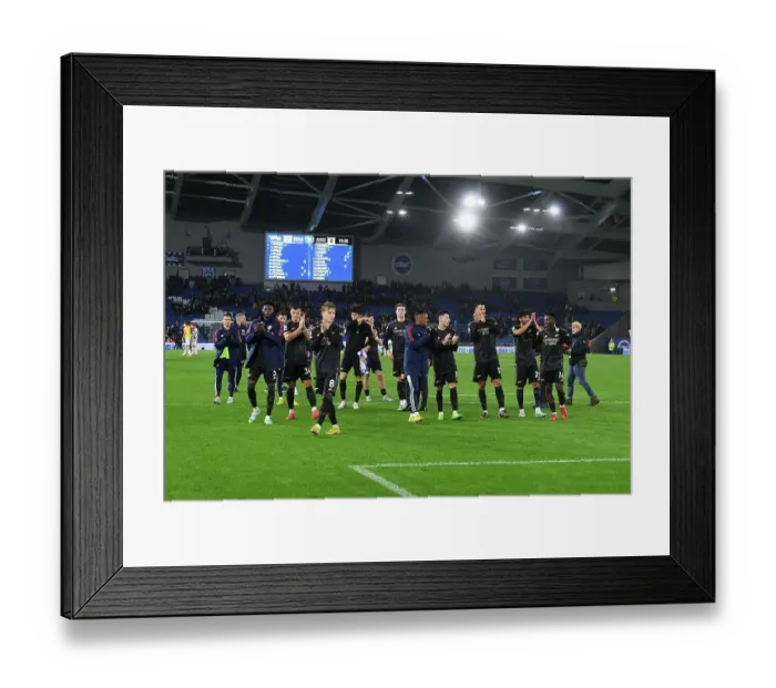 Framed Print : Arsenal's Triumphant Applause: Brighton & Hove Albion vs Arsenal FC - Premier League 2022-23 Framed Print : Arsenal's Triumphant Applause: Brighton & Hove Albion vs Arsenal FC - Premier League 2022-23