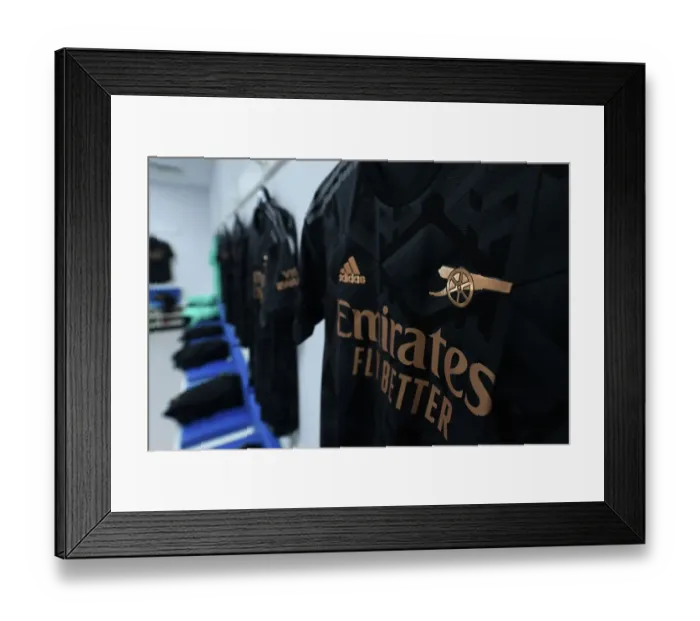 Framed Print : Arsenal Away Locker Room at Brighton's American Express Community Stadium Before Premier League Match Framed Print : Arsenal Away Locker Room at Brighton's American Express Community Stadium Before Premier League Match