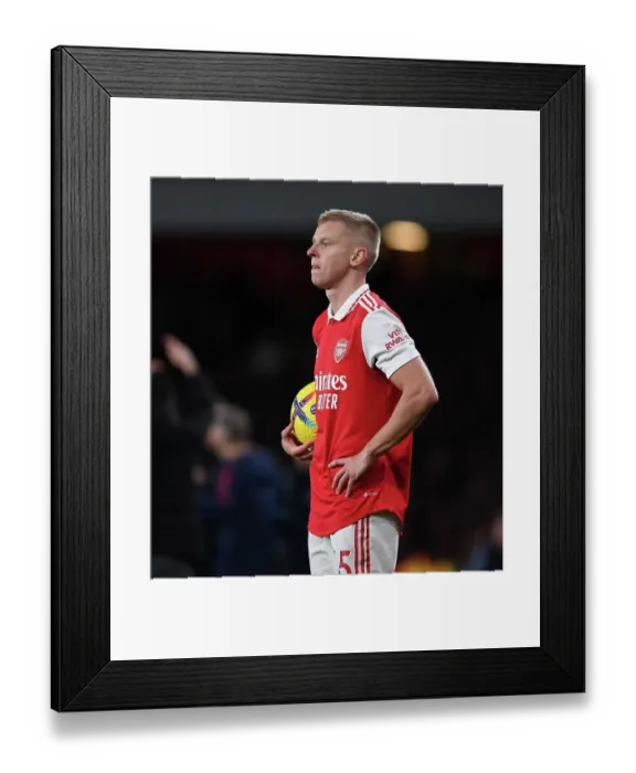 Framed Print : Zinchenko's Stellar Performance: Arsenal Triumphs Over Newcastle United in Premier League Clash