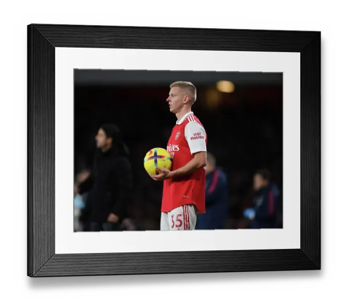 Framed Print : Zinchenko's Brilliance: Arsenal's Premier League Triumph Over Newcastle United