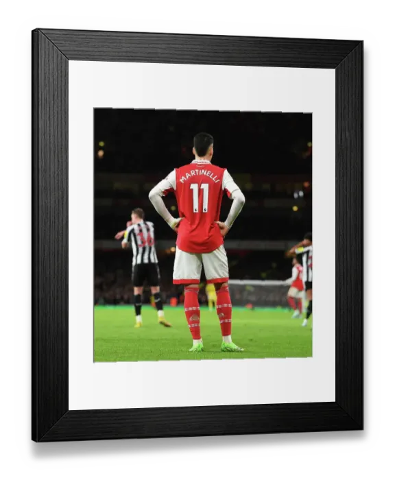 Framed Print : Martinelli's Star Performance: Arsenal's Premier League Triumph Over Newcastle United (January 2023)