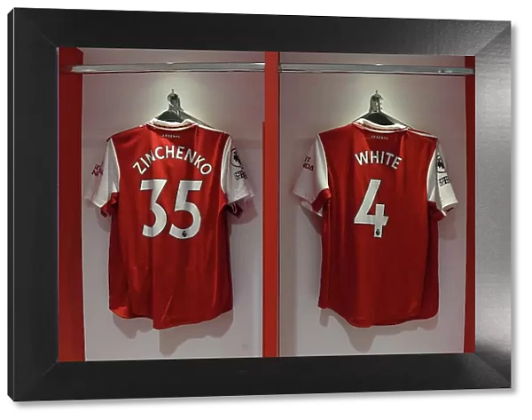 Arsenal Changing Room: Zinchenko and White Gear Up for Arsenal v Newcastle United (2022-23)