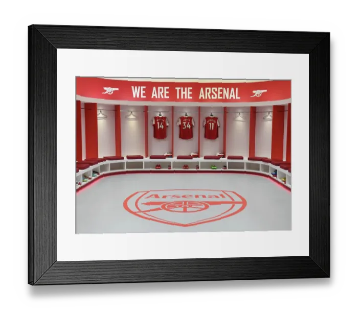 Framed Print : Arsenal FC: The Huddle Before Battle - Arsenal v Newcastle United, Premier League (2022-23)