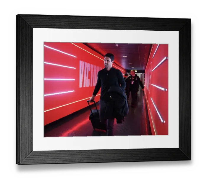 Framed Print : Mikel Arteta Before Arsenal vs Newcastle United Premier League Clash (2022-23) Framed Print : Mikel Arteta Before Arsenal vs Newcastle United Premier League Clash (2022-23)