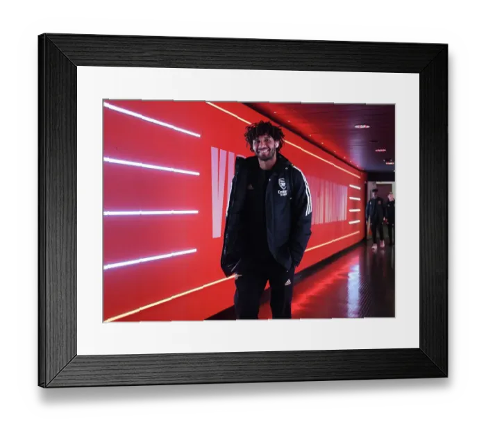 Framed Print : Arsenal's Mo Elneny Prepares for Newcastle United Clash in Premier League Framed Print : Arsenal's Mo Elneny Prepares for Newcastle United Clash in Premier League