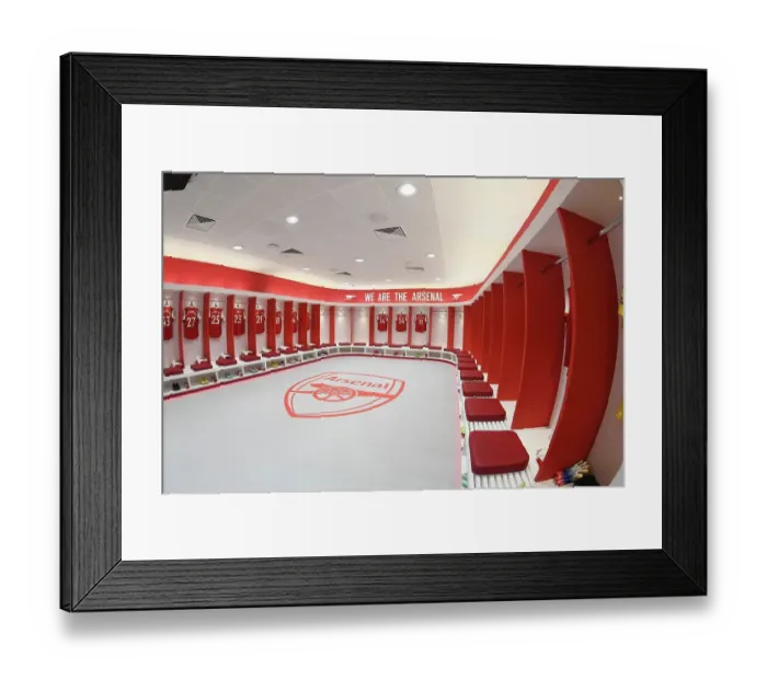 Framed Print : Arsenal FC: Tranquil Moments Before the Premier League Battle - Arsenal vs Newcastle United (2022-23)