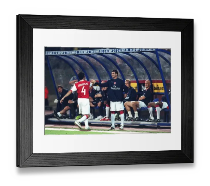 Framed Print : Cesc Fabregas's Historic Debut Goal: Arsenal Crushes Dinamo Zagreb 3-0 in Champions League Qualifying Framed Print : Cesc Fabregas's Historic Debut Goal: Arsenal Crushes Dinamo Zagreb 3-0 in Champions League Qualifying