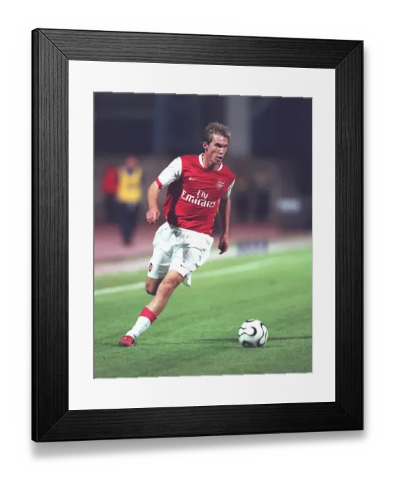 Framed Print : Alex Hleb's Brilliant Performance Leads Arsenal to 3-0 Win Over Dinamo Zagreb in UEFA Champions League Qualifier