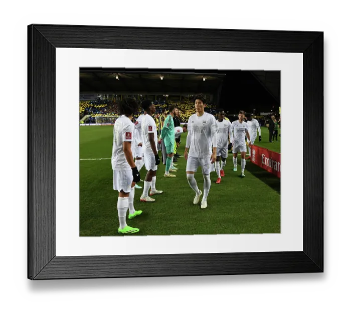 Framed Print : Arsenal's Tomiyasu Prepares for FA Cup Battle against Oxford United Framed Print : Arsenal's Tomiyasu Prepares for FA Cup Battle against Oxford United