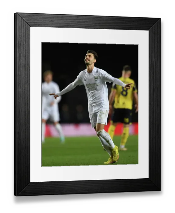 Framed Print : Fabio Vieira's Brace: Arsenal Cruise Past Oxford United in FA Cup Third Round