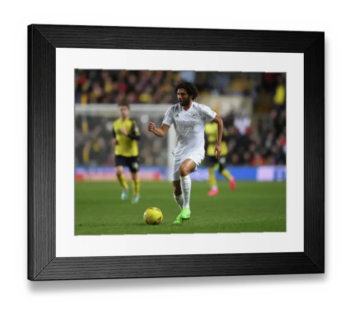 Framed Print : Arsenal's Mohamed Elneny in FA Cup Action against Oxford United