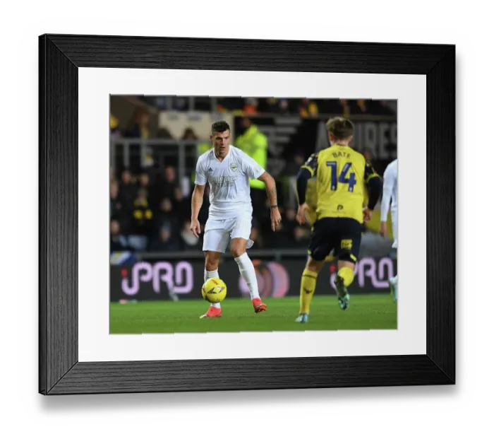 Framed Print : Granit Xhaka's Commanding Performance: Arsenal's Relentless FA Cup Advance vs Oxford United Framed Print : Granit Xhaka's Commanding Performance: Arsenal's Relentless FA Cup Advance vs Oxford United