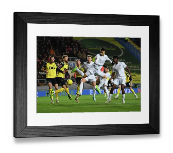 Framed Print : Martinelli in Action: Arsenal's FA Cup Battle at Oxford United