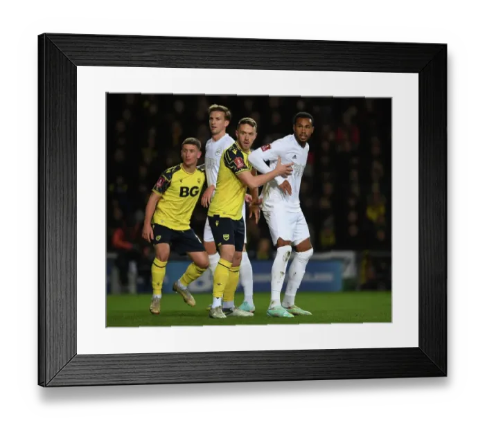 Framed Print : Arsenal Face Off Against Oxford United in FA Cup Third Round: Gabriel and Holding Clash Framed Print : Arsenal Face Off Against Oxford United in FA Cup Third Round: Gabriel and Holding Clash