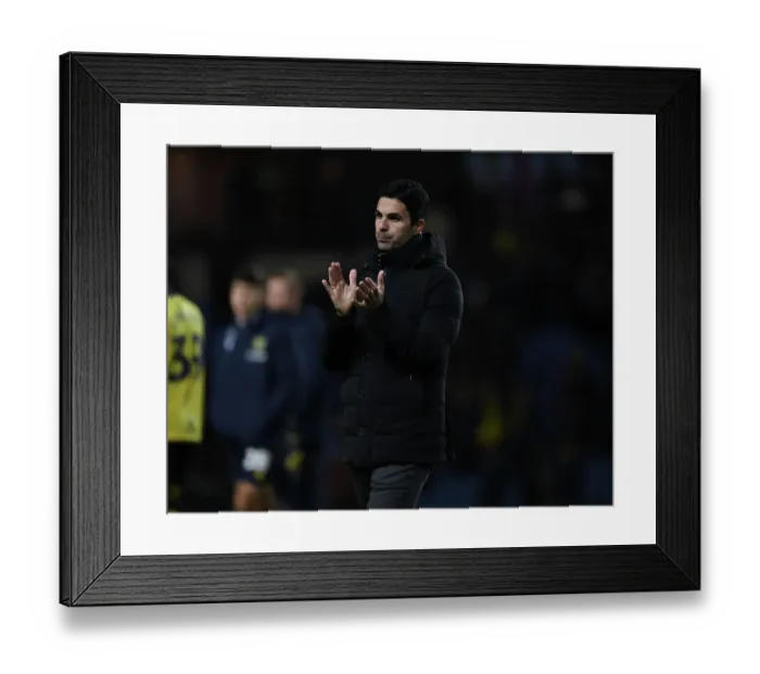 Framed Print : Arsenal Advance in FA Cup: Mikel Arteta Celebrates Victory over Oxford United Framed Print : Arsenal Advance in FA Cup: Mikel Arteta Celebrates Victory over Oxford United
