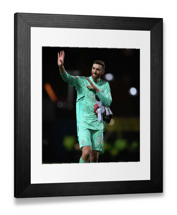 Framed Print : Matt Turner's Emotional FA Cup Victory: Arsenal's Upset Win Against Oxford United
