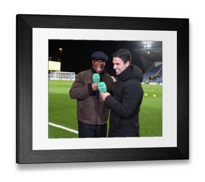 Framed Print : Mikel Arteta's Pre-Match FA Cup Chat with Ian Wright: Arsenal's Journey to Oxford United Framed Print : Mikel Arteta's Pre-Match FA Cup Chat with Ian Wright: Arsenal's Journey to Oxford United