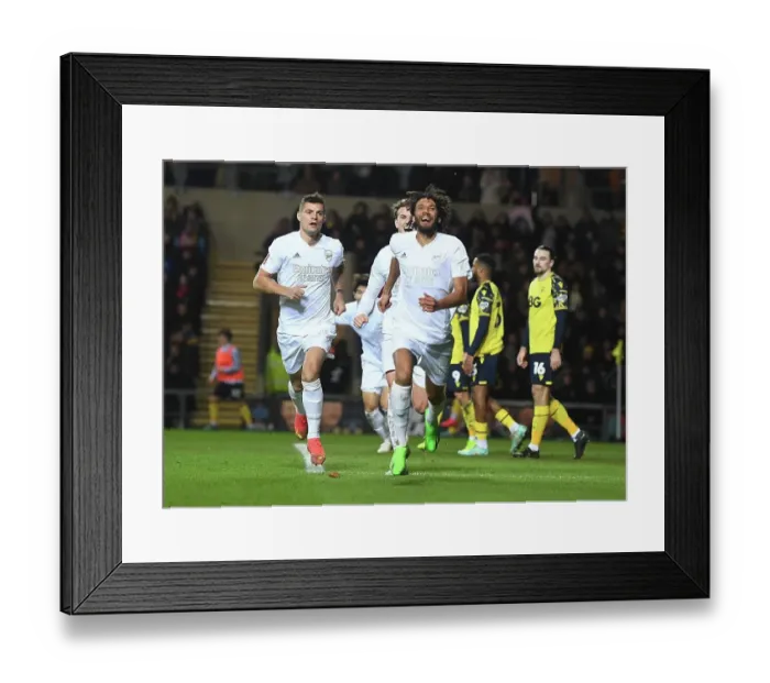 Framed Print : Mo Elneny Scores First Arsenal Goal: FA Cup Victory over Oxford United Framed Print : Mo Elneny Scores First Arsenal Goal: FA Cup Victory over Oxford United