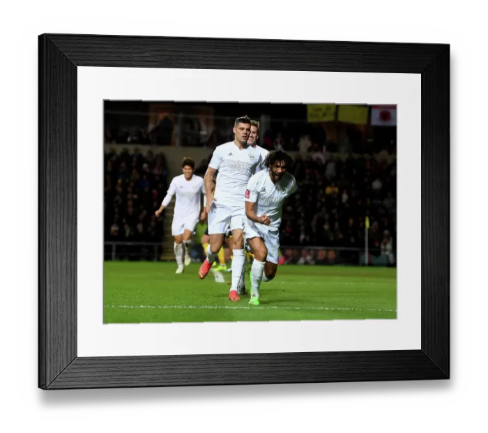 Framed Print : Mo Elneny Scores First Goal for Arsenal: FA Cup Victory over Oxford United