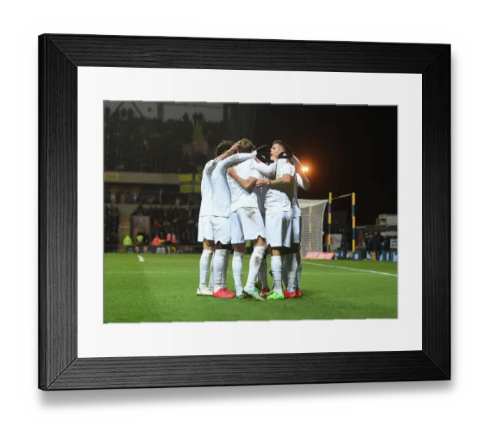 Framed Print : Arsenal Celebrates First Goal: Mo Elneny Scores in FA Cup Third Round Against Oxford United