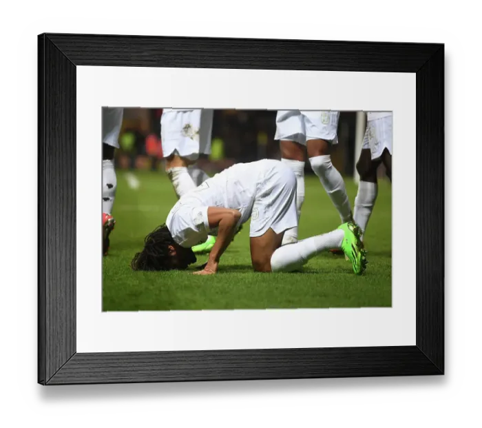 Framed Print : Mo Elneny Scores First Goal for Arsenal: FA Cup Victory over Oxford United