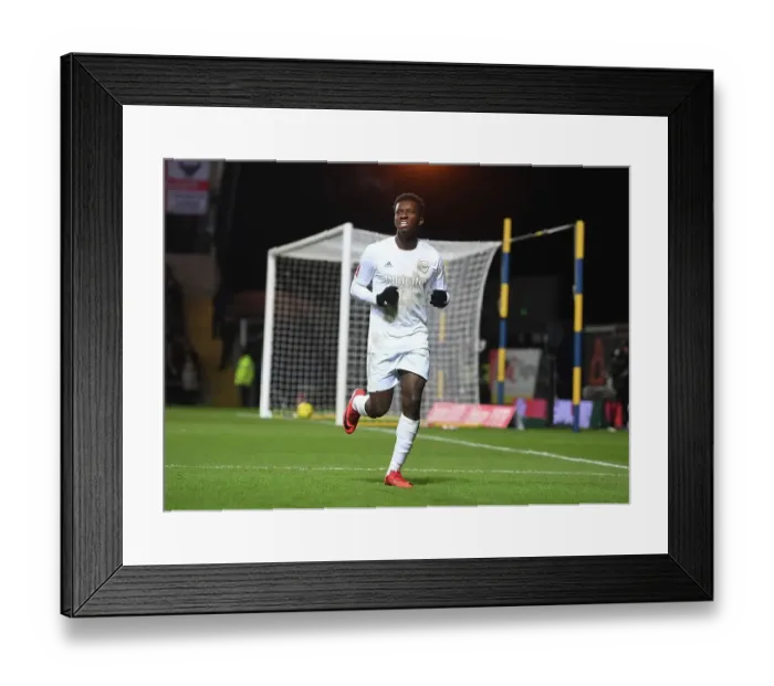 Framed Print : Eddie Nketiah Scores His Second: Arsenal Moves Forward in FA Cup Against Oxford United Framed Print : Eddie Nketiah Scores His Second: Arsenal Moves Forward in FA Cup Against Oxford United