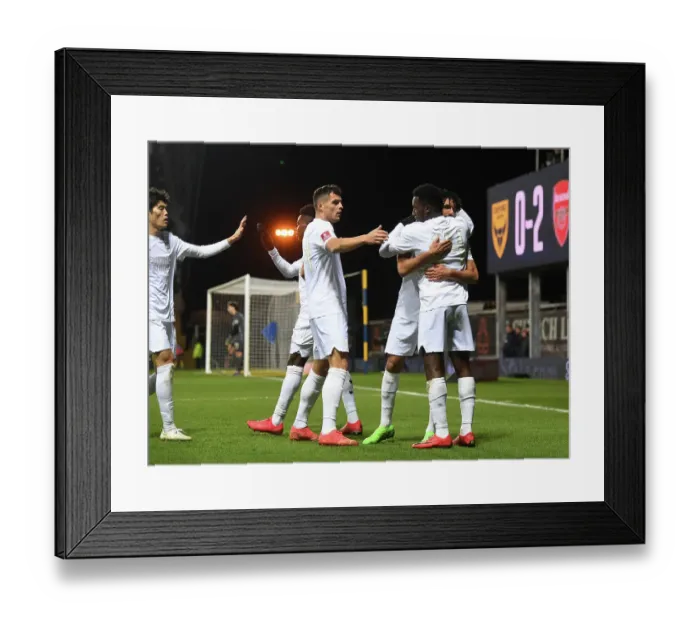 Framed Print : Arsenal's Eddie Nketiah Scores Second Goal Against Oxford United in FA Cup Third Round Framed Print : Arsenal's Eddie Nketiah Scores Second Goal Against Oxford United in FA Cup Third Round