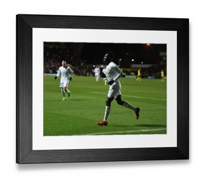 Framed Print : Arsenal's Eddie Nketiah Scores Third Goal in FA Cup Victory over Oxford United Framed Print : Arsenal's Eddie Nketiah Scores Third Goal in FA Cup Victory over Oxford United