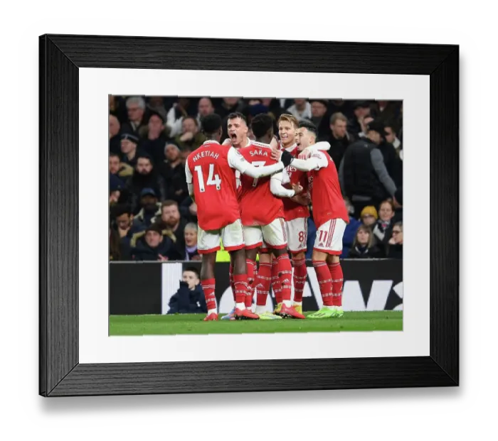 Framed Print : Arsenal's Triumph: Martin Odegaard Scores the Winning Goal Against Tottenham in the 2022-23 Premier League Framed Print : Arsenal's Triumph: Martin Odegaard Scores the Winning Goal Against Tottenham in the 2022-23 Premier League