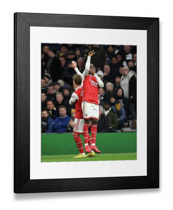 Framed Print : Martin Odegaard and Bukayo Saka Celebrate Arsenal's Second Goal Against Tottenham Hotspur (2022-23) Framed Print : Martin Odegaard and Bukayo Saka Celebrate Arsenal's Second Goal Against Tottenham Hotspur (2022-23)