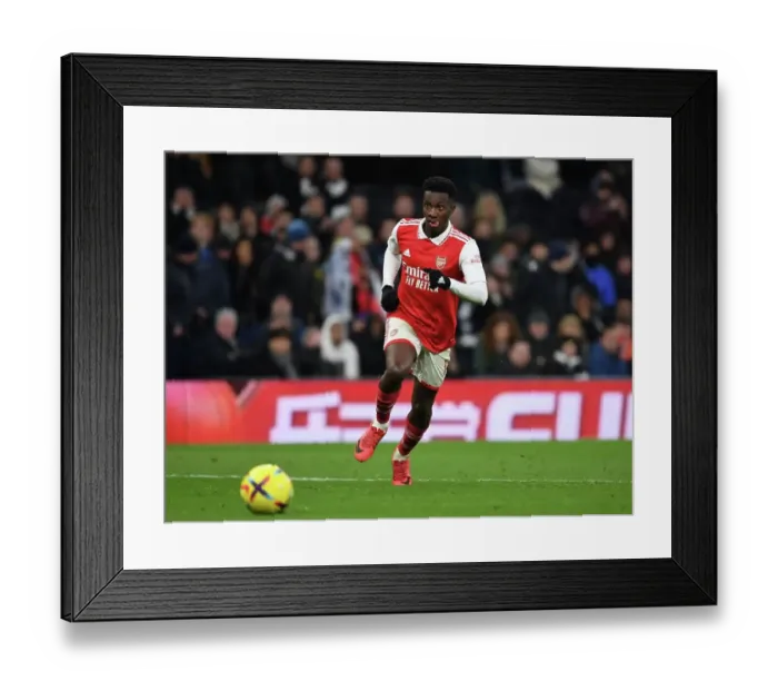 Framed Print : Arsenal's Eddie Nketiah Faces Off Against Tottenham Hotspur in Premier League Showdown (2022-23)