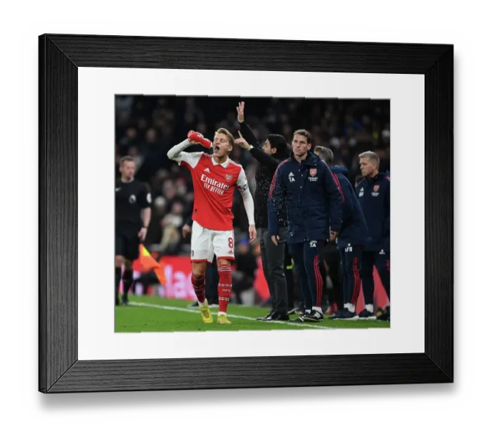 Framed Print : Martin Odegaard's Thrilling Performance: Arsenal vs. Tottenham, Premier League 2022-23 - A Riveting Battle at Tottenham Hotspur Stadium Framed Print : Martin Odegaard's Thrilling Performance: Arsenal vs. Tottenham, Premier League 2022-23 - A Riveting Battle at Tottenham Hotspur Stadium