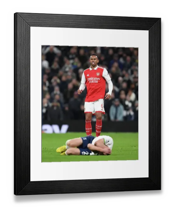 Framed Print : Gabriel vs Kulusevski: A Premier League Battle - Arsenal vs Tottenham (2022-23)