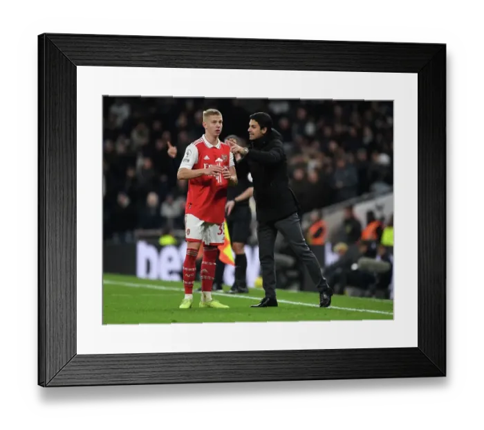 Framed Print : Mikel Arteta Coaches Arsenal Against Tottenham Hotspur in Premier League Clash, London 2023 Framed Print : Mikel Arteta Coaches Arsenal Against Tottenham Hotspur in Premier League Clash, London 2023
