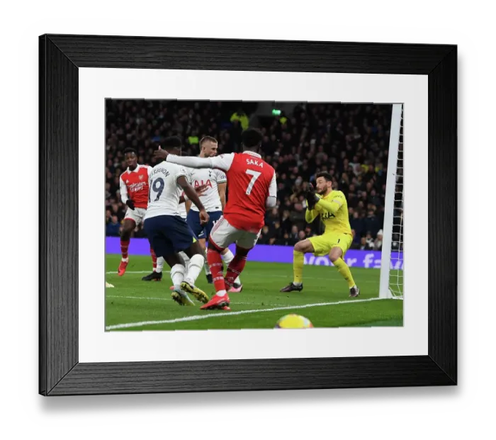 Framed Print : Bukayo Saka Scores Thrilling First Goal: Arsenal Defeats Tottenham in Premier League Showdown (2022-23) Framed Print : Bukayo Saka Scores Thrilling First Goal: Arsenal Defeats Tottenham in Premier League Showdown (2022-23)