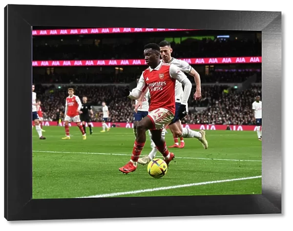 Arsenal's Eddie Nketiah in Action Against Tottenham Hotspur - Premier League 2022-23