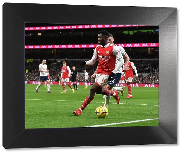 Arsenal's Eddie Nketiah Faces Off Against Tottenham Hotspur in Premier League Clash (2022-23)