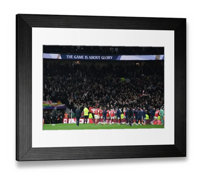 Framed Print : Arsenal Clinch Premier League Victory over Tottenham: Unforgettable Celebration at Tottenham Hotspur Stadium Framed Print : Arsenal Clinch Premier League Victory over Tottenham: Unforgettable Celebration at Tottenham Hotspur Stadium
