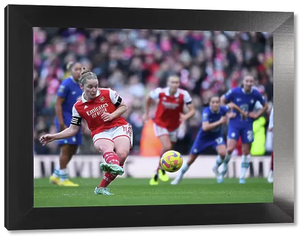 Arsenal Women's Kim Little Scores Penalty at Emirates Stadium: Arsenal vs Chelsea (FA Women's Super League, 2022-23)