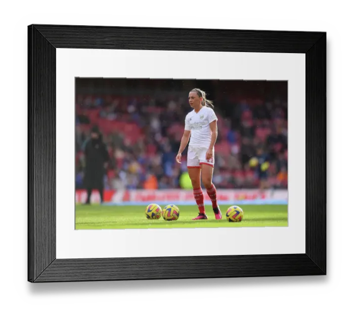 Framed Print : Arsenal's Katie McCabe Prepares for FA WSL Clash Against Chelsea at Emirates Stadium Framed Print : Arsenal's Katie McCabe Prepares for FA WSL Clash Against Chelsea at Emirates Stadium