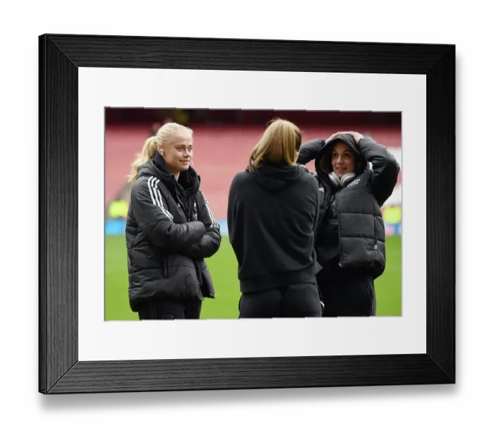 Framed Print : Arsenal Women vs Chelsea Women: Pre-Match Moment at Emirates Stadium (2022-23) Framed Print : Arsenal Women vs Chelsea Women: Pre-Match Moment at Emirates Stadium (2022-23)