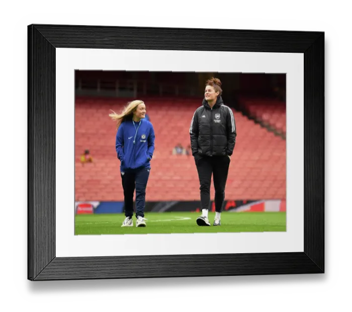 Framed Print : Arsenal Women vs Chelsea Women: Jennifer Beattie Prepares for Clash at Emirates Stadium (Barclays Women's Super League 2022-23)